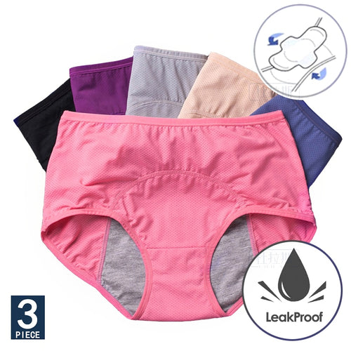 Culottes Menstruelles Anti-Fuites - Lot de 3