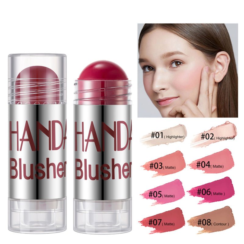 Blush Stick Crème & Highlighter - Bonne Mine Longue Tenue 8 Teintes - Tout & Co