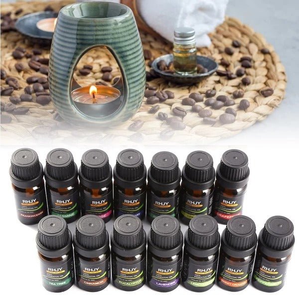 Coffret 14 Huiles Essentielles Aromathérapie - Relaxation & Bien - Être 10ml - Tout & Co