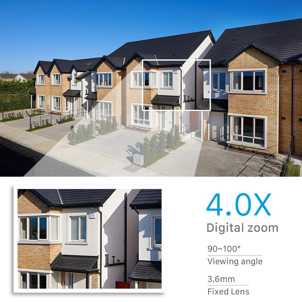 Caméra de Sécurité Extérieure 1080P avec Zoom