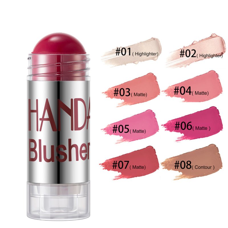 Blush Stick Crème & Highlighter - Bonne Mine Longue Tenue 8 Teintes - Tout & Co