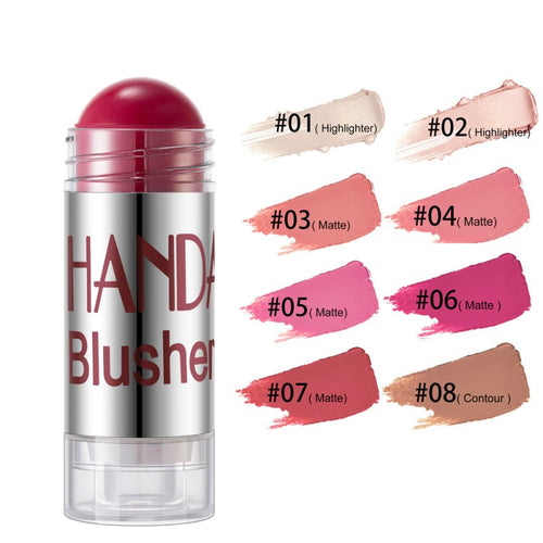 Blush Stick Crème & Highlighter - Bonne Mine Longue Tenue 8 Teintes - Tout & Co